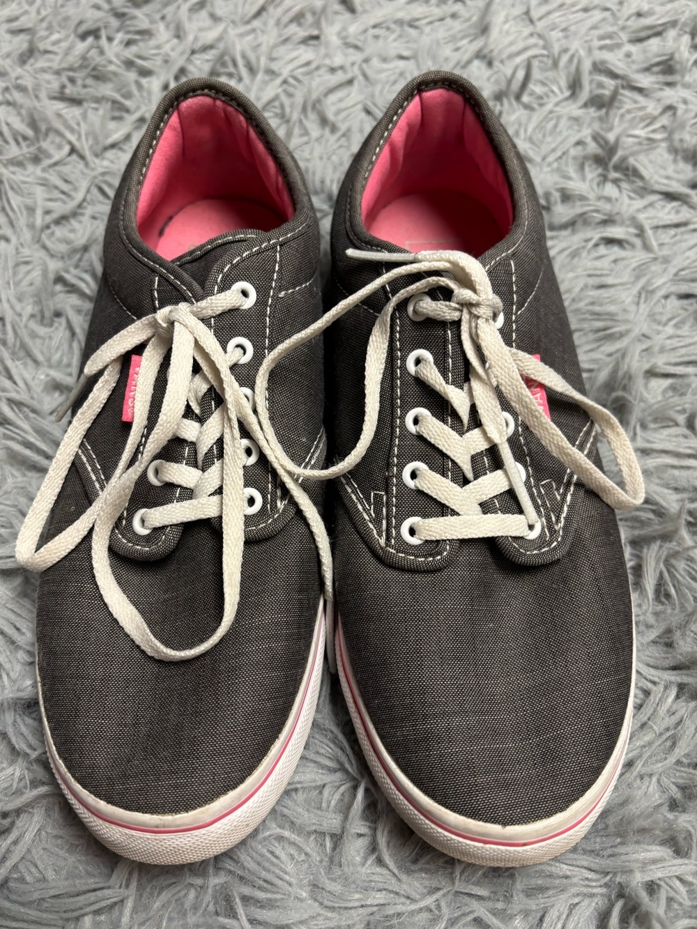 Vans Atwood Low (or Era) Charcoal and Pink Sneakers